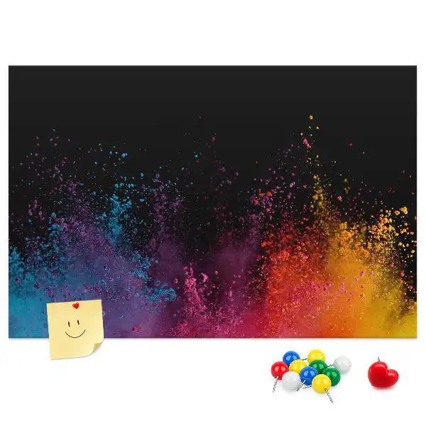 Color Explosion Printed Cork Board