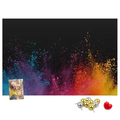 Color Explosion Printed Cork Board