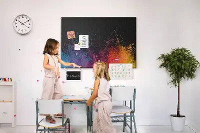 Color Explosion Printed Cork Board