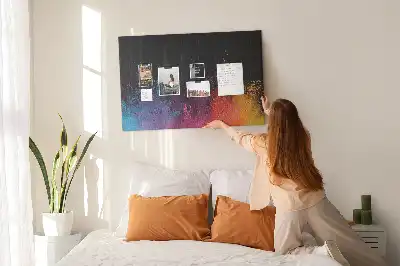 Color Explosion Printed Cork Board