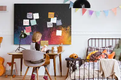 Color Explosion Printed Cork Board