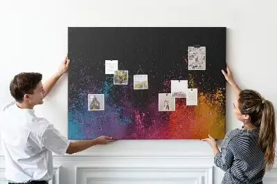 Color Explosion Printed Cork Board
