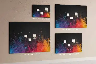 Color Explosion Printed Cork Board