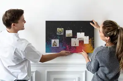 Printed Cork Board Color explosion