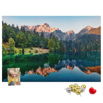 Lake landscape cork memo board
