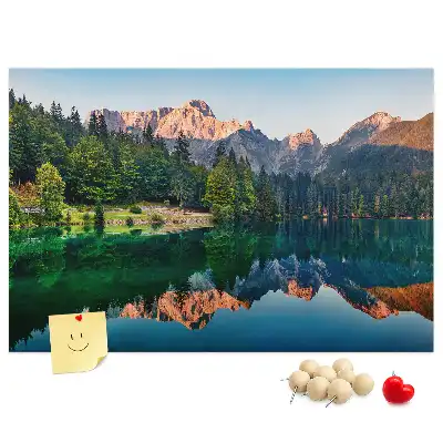 Lake landscape cork memo board