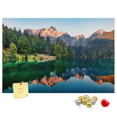 Lake landscape cork memo board