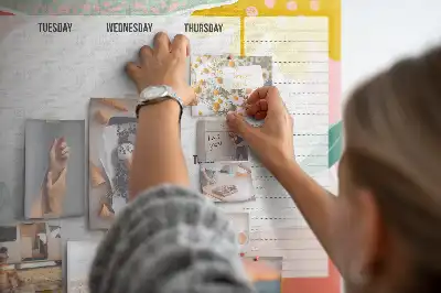 Printed Cork Board Simple weekly planner