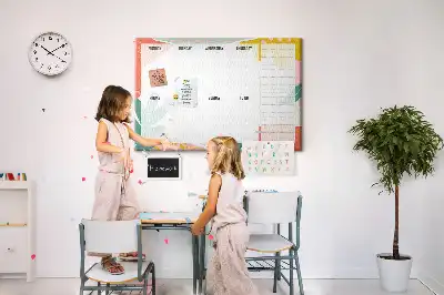 Printed Cork Board Simple weekly planner