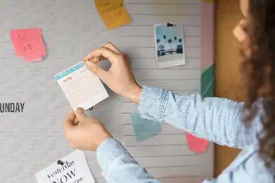Printed Cork Board Simple weekly planner