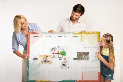 Printed Cork Board Simple weekly planner