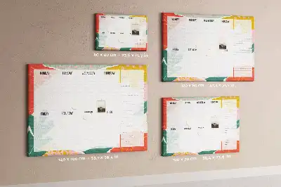 Printed Cork Board Simple weekly planner