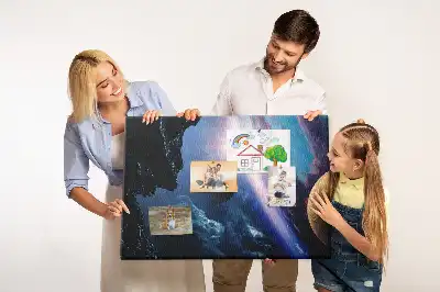 Great Galaxy Printed Cork Memo Board