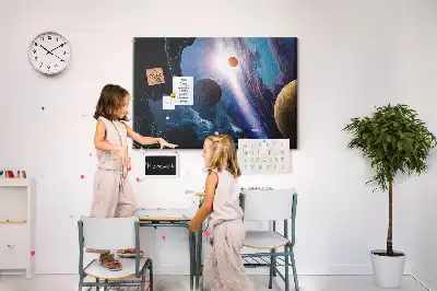 Great Galaxy Printed Cork Memo Board