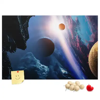 Great Galaxy Printed Cork Memo Board