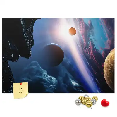 Great Galaxy Printed Cork Memo Board