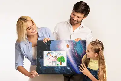 Great Galaxy Printed Cork Memo Board