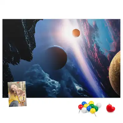 Great Galaxy Printed Cork Memo Board