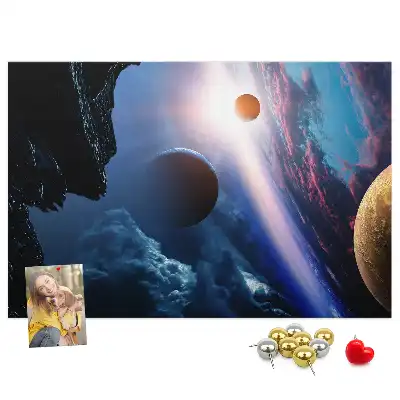 Great Galaxy Printed Cork Memo Board
