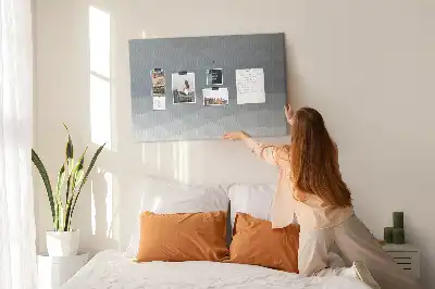 Wave Abstraction Printed Cork Board