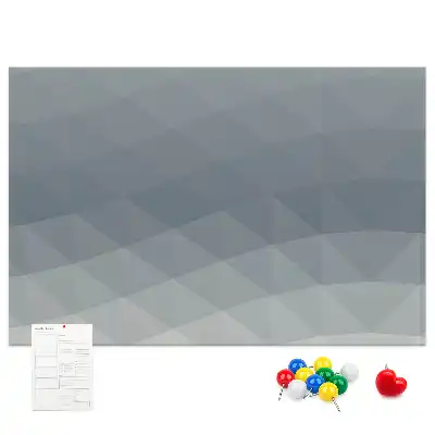 Wave Abstraction Printed Cork Board