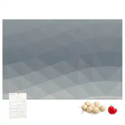 Wave Abstraction Printed Cork Board