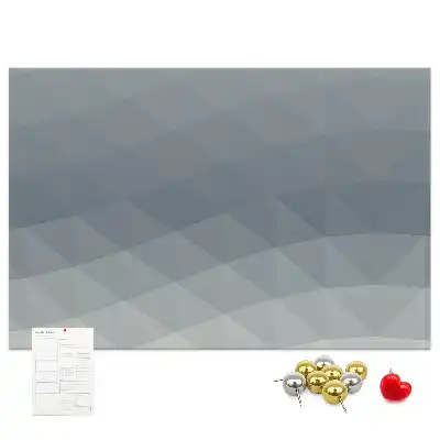 Wave Abstraction Printed Cork Board