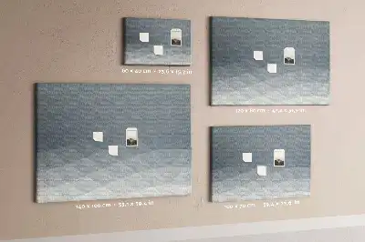 Wave Abstraction Printed Cork Board