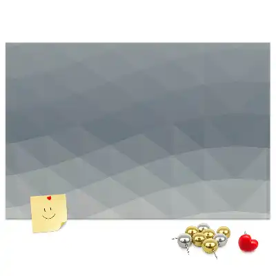 Wave Abstraction Printed Cork Board