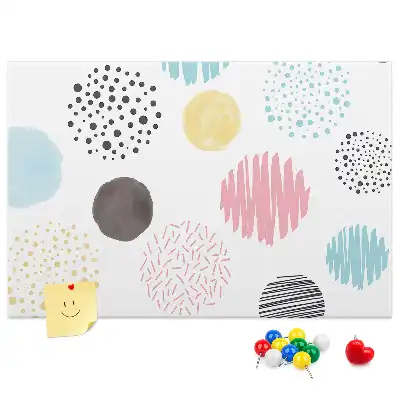 Cork memo board Geometric pattern