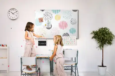 Cork memo board Geometric pattern