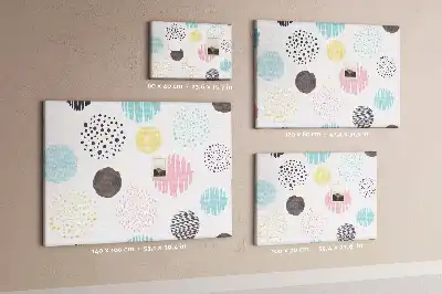 Geometric pattern cork memo board