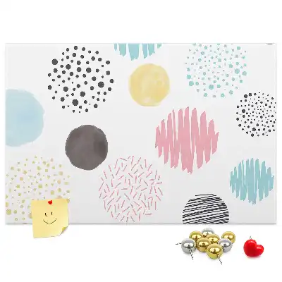 Cork memo board Geometric pattern