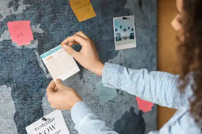 Printed Cork Memo Board World Map