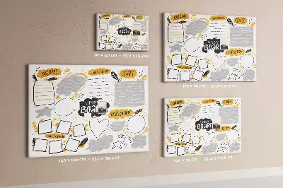 Cork memo board New Year's goals