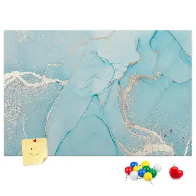 Cork memo board Decorative marble