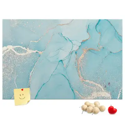 Cork memo board Decorative marble