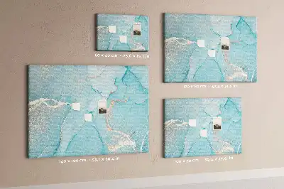 Decorative Marble Cork Memo Board