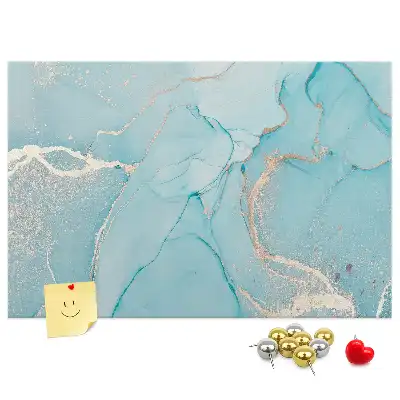 Cork memo board Decorative marble
