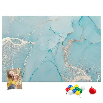 Decorative Marble Cork Memo Board