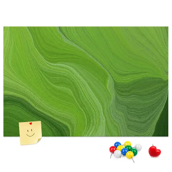 Modern Waves Printed Cork Board