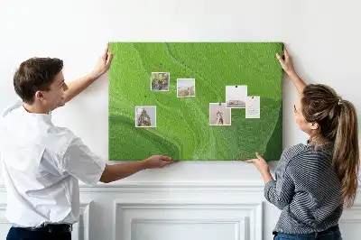 Printed Cork Board Modern waves