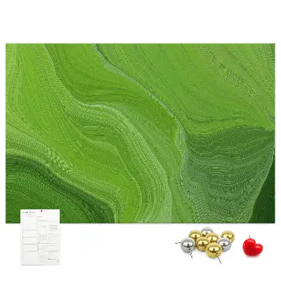 Printed Cork Board Modern waves