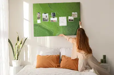 Printed Cork Board Modern waves