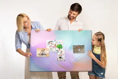 Colorful Feathers Printed Cork Memo Board