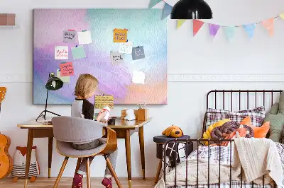 Colorful Feathers Printed Cork Memo Board