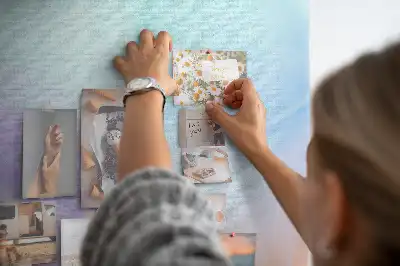Colorful Feathers Printed Cork Memo Board