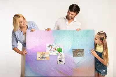 Colorful Feathers Printed Cork Memo Board