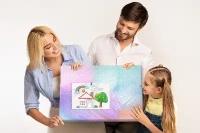 Colorful Feathers Printed Cork Memo Board