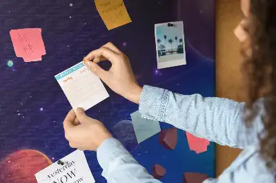 Cork memo board Galaxy planets